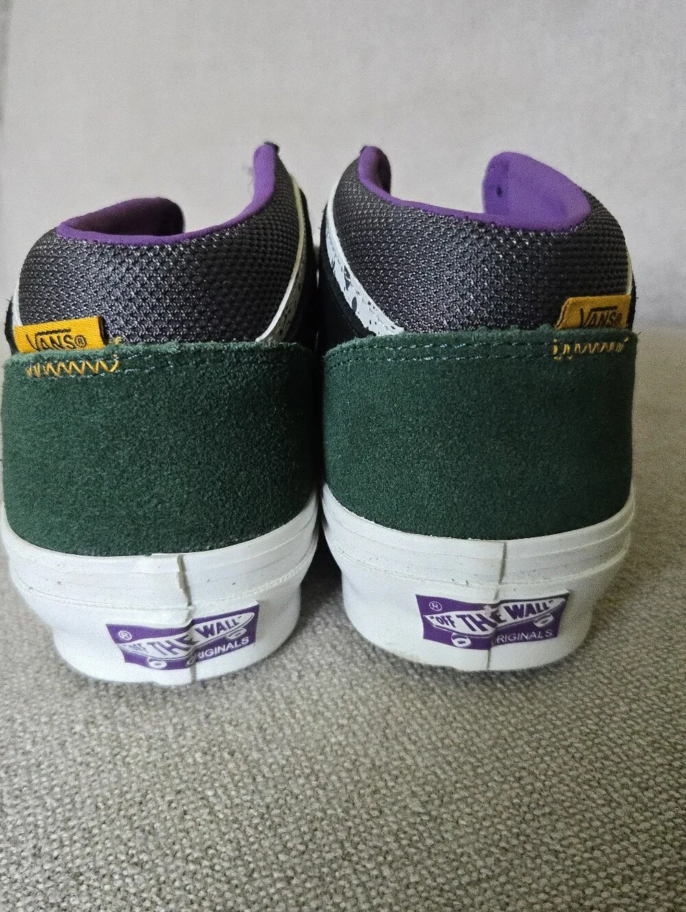 Vans Half Cab Men 8.5 Devil On The Detail Edition Heavy Duty Green Black 0826